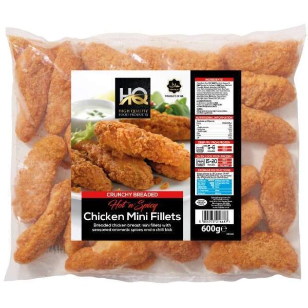 HQ Breaded Hot N Spicy Chicken Mini Fillets