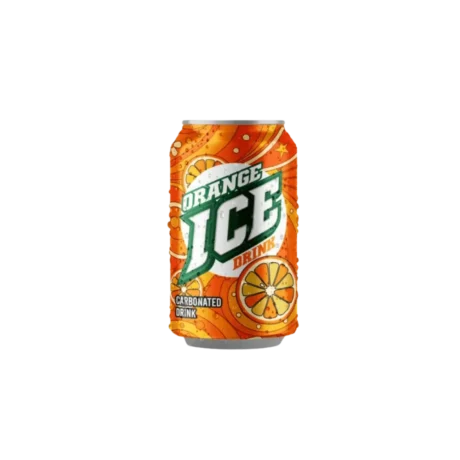Ice Orange Carbonated Drink Can 330ml