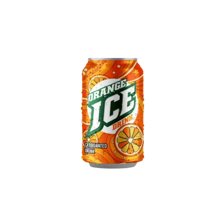 Ice Orange Carbonated Drink Can 330ml