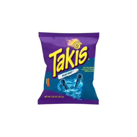 Takis Blue Heat Hot Chili Pepper Artificially Flavored Tortilla Chips 100g