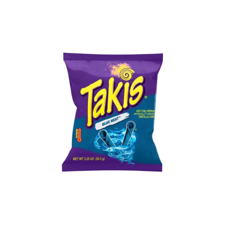 Takis Blue Heat Hot Chili Pepper Artificially Flavored Tortilla Chips 100g