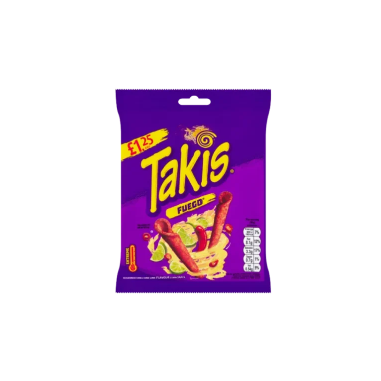 Takis Fuego Seasoned Chilli and Lime Flavour Corn Snack (55g, 100g, 180g)