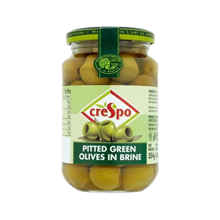 Crespo Pitted Green Olives in Brine 354g