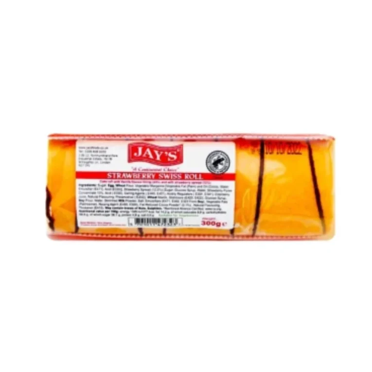 Jays Strawberry Swiss Roll 300g